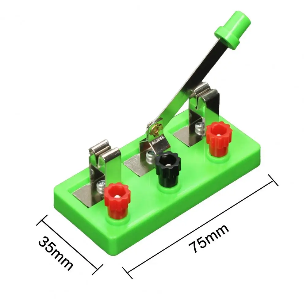 Interruptor de pólo único ABS para experimentos elétricos, interruptor de lance único, fácil de operar, ferramentas educacionais