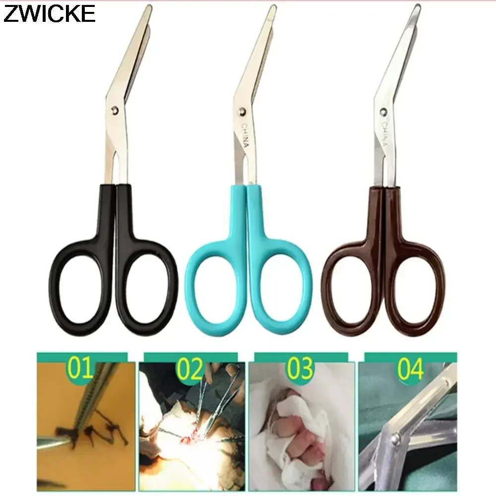 3 Pcs Gauze Scissor Stoma Scissors Paramedic Wire Cutters Medical Scissor Shears Needlework Accessories First Aid Kit Scissor