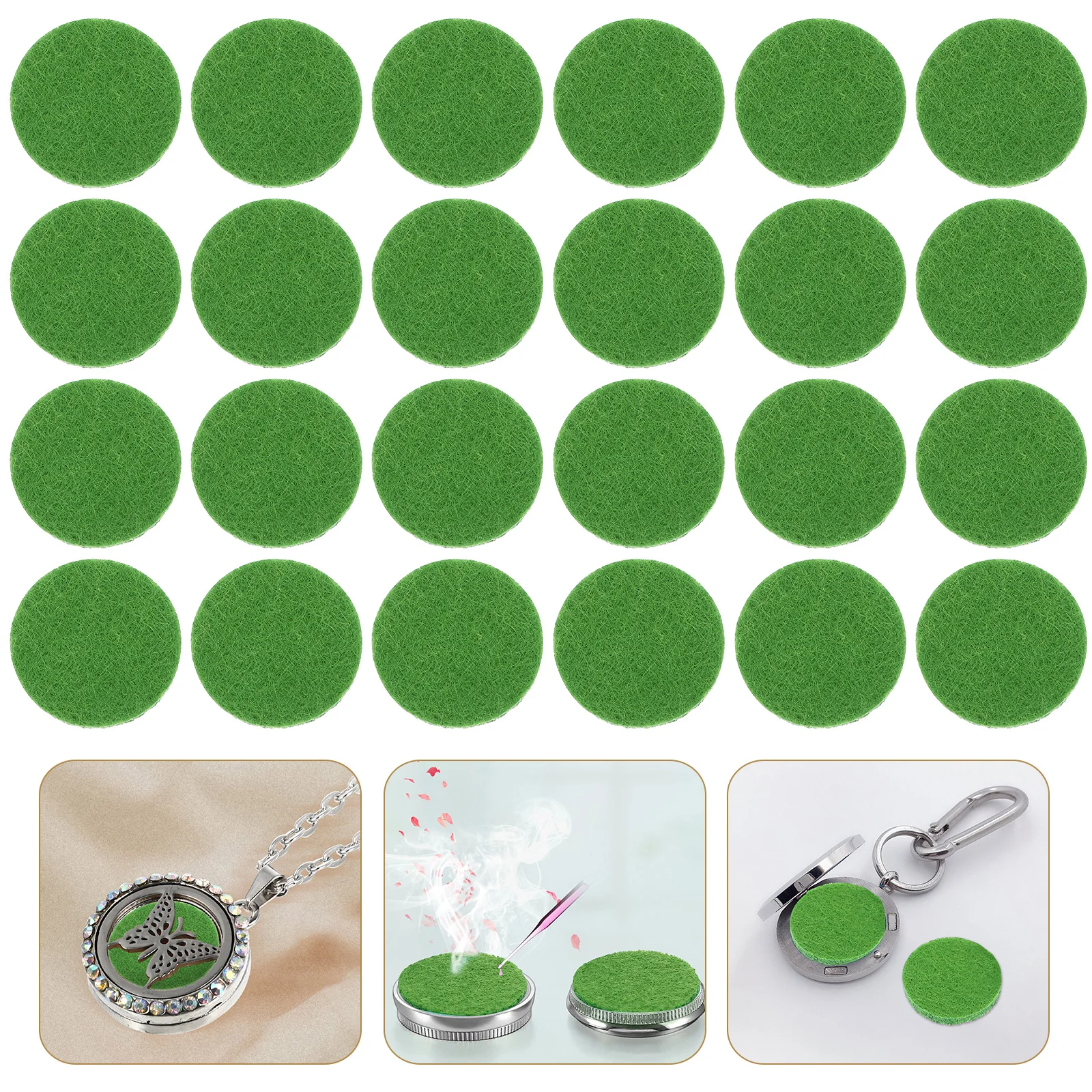 

100pcs Aromatherapy Cotton Pads Essential Oil Diffuser Sheets Fragrance Replacement Refill Pad for Home Car Use