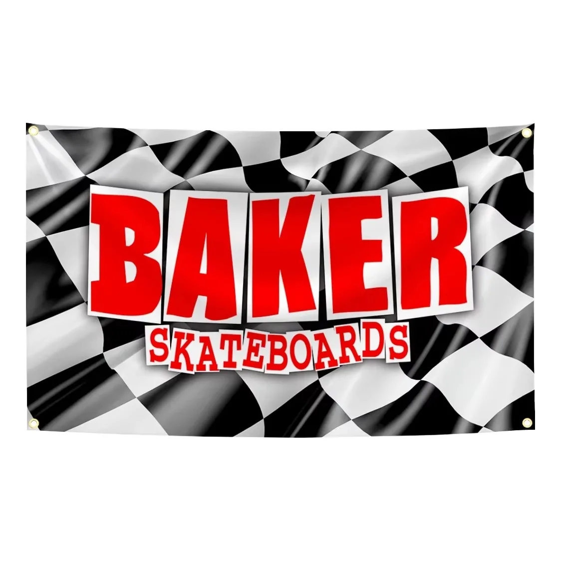 B-Bakers Skateboards Kick Push Flag Tapestry Polyester Digital Printing Banner for Garage Wall Art Out Door Decoration