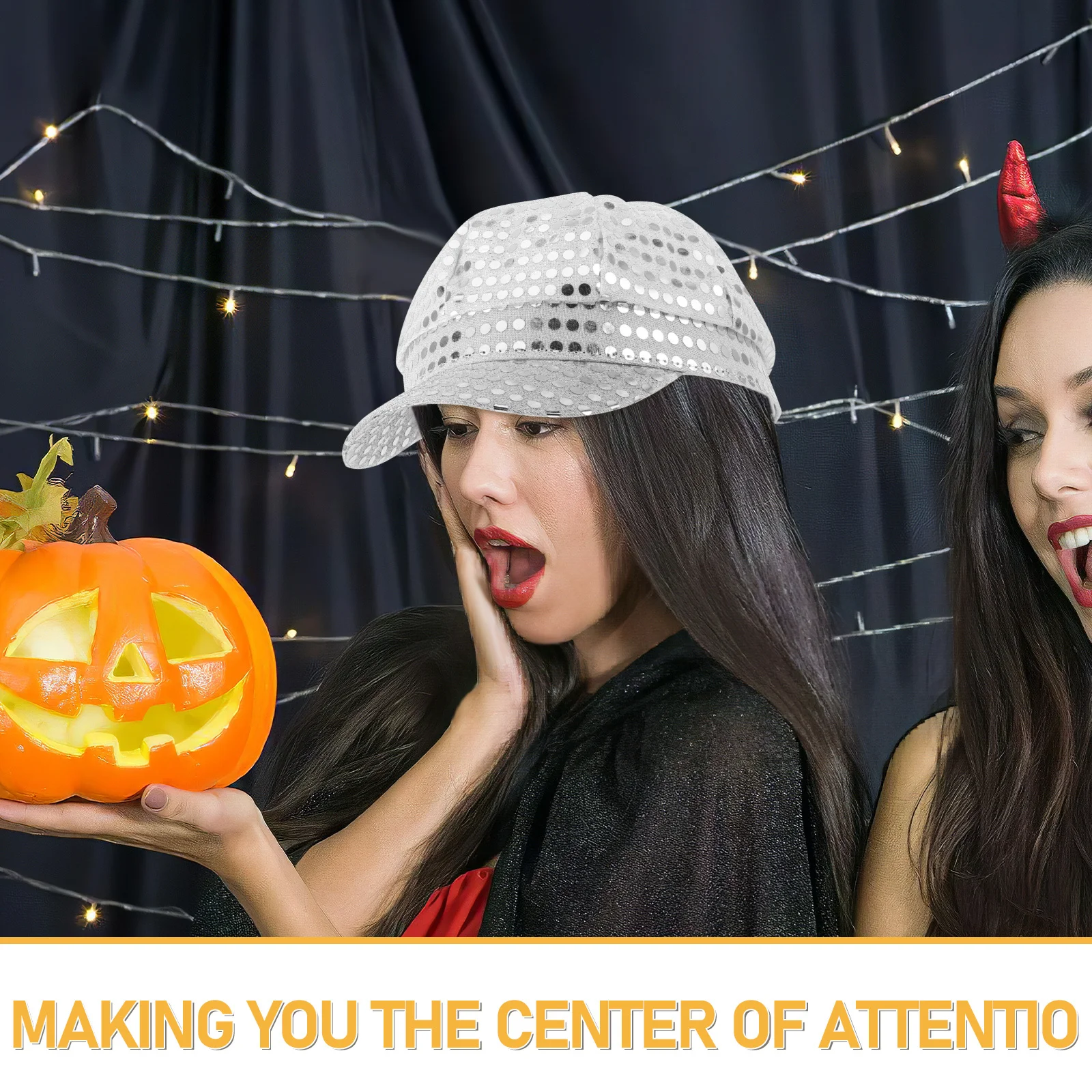 Скульптура диско-шляпы с блестящими блестками, серебряная зеркальная отделка, ретро-кепка для вечеринки, сценического костюма, праздничного мероприятия