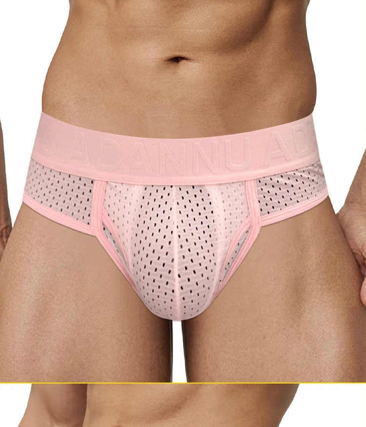 Calzoncillos de Verano y Primavera para Hombre, Diseño con Bolsillo Separado, Malla Transpirable, Ropa Interior Deportiva Delgada y Fresca para Hombre