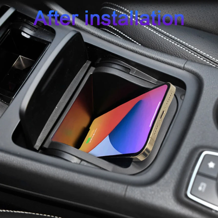 Wireless charger, Special on-board QI phone fast charging panel For Mercedes-Benz CLA Class W117 cla180 cla200 cla220 2014-2019