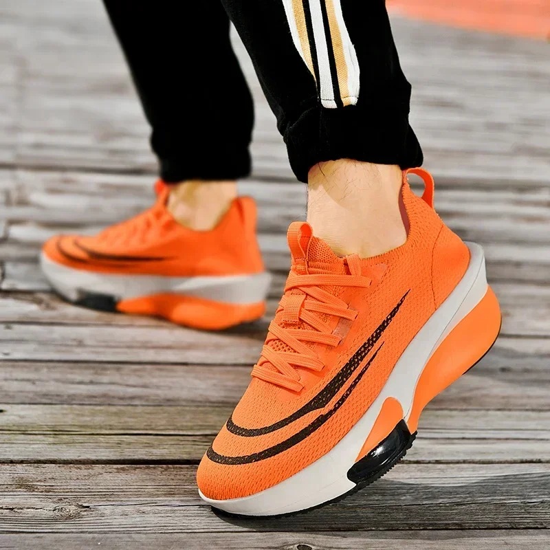 

Brand Design Fashion Niche Trend New Tennis Sports 2025 Men's Sports Grip High Elastic Lace-up Marathon Jogging Shoes