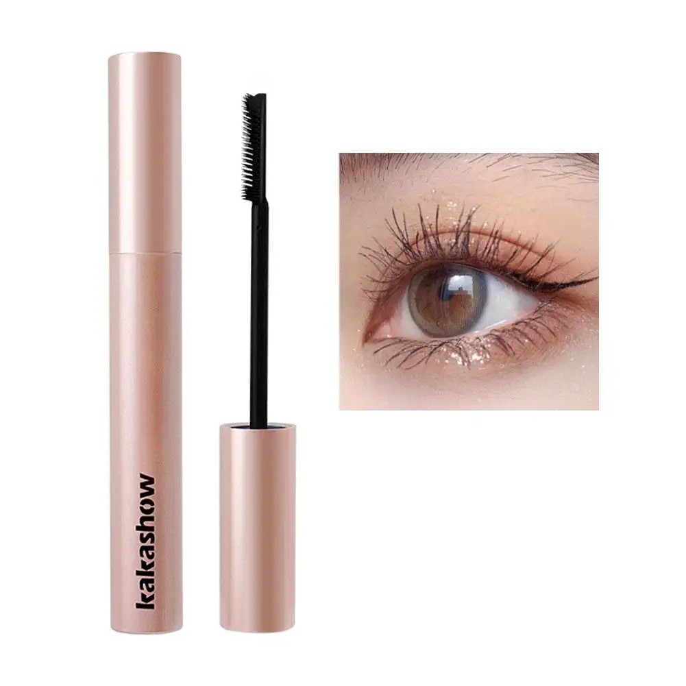 Ultra-fine Mascara Curl Thick Lengthening Eyelash Mascara Non-smudge Fine Makeup Mascara Natural Curling Brown Waterproof B C2J6