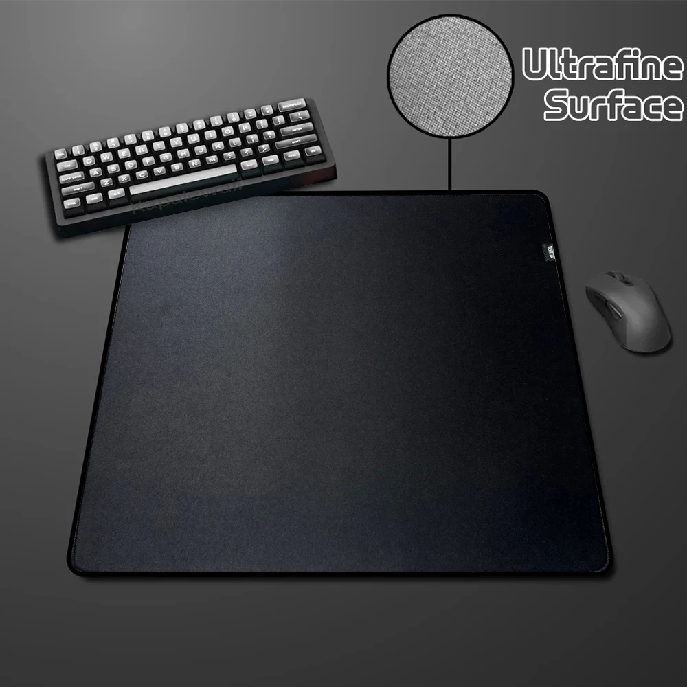 Pure Black Mouse Mat Game Professional Gaming Mouse Pad Uitrafine Surface Mousepad Speed Desk Pad High Elastic Non-slip Rug