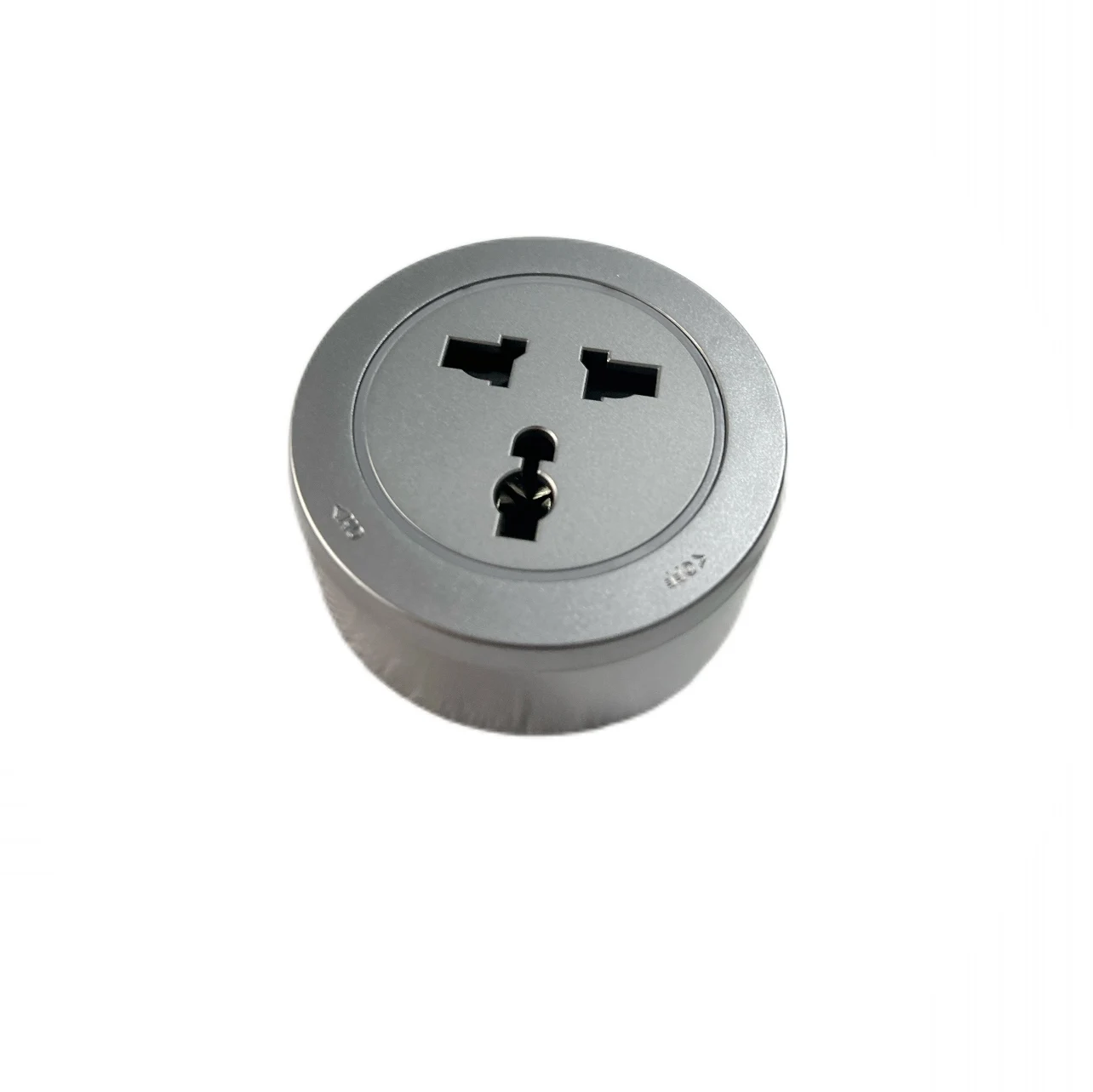 Track socket plastic international multi-three-hole gray silver black universal round detachable conversion plug home kitchen li