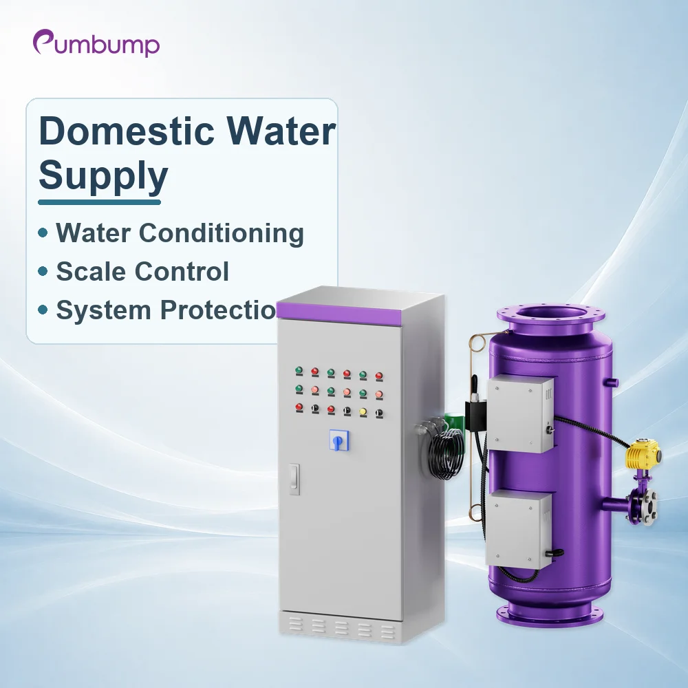 Electronic Water Processor Domestic Water Supply Scale Removal Sterilization Pipe Protection DN25-700 AC160-240V