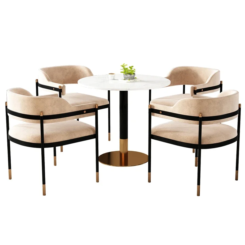 ~Conference Negotiation Table and Chair Creative round Table Reception Simple Modern Small Apartment Dining Table and Chair