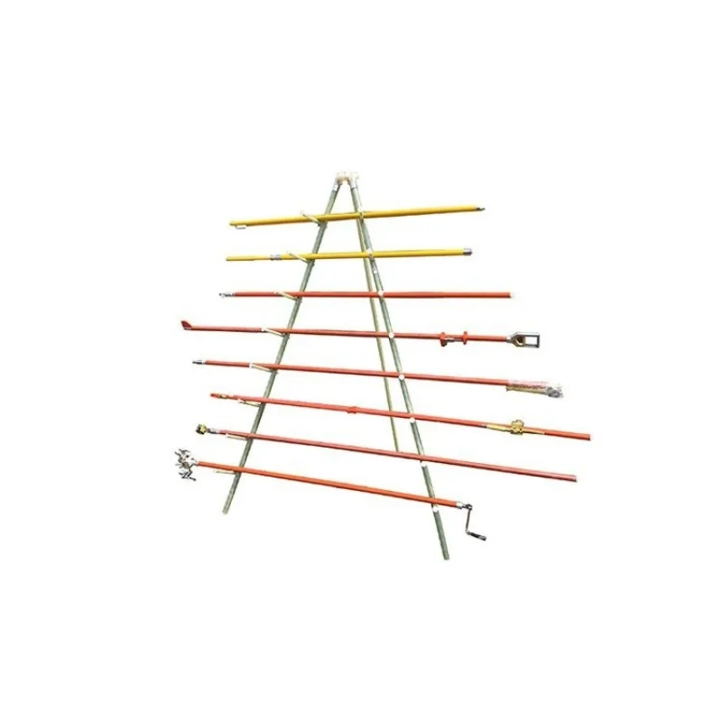 Multi-layer insulating rod moisture-proof placement rack, ground storage rack, triangular tool storage hanger, insulating