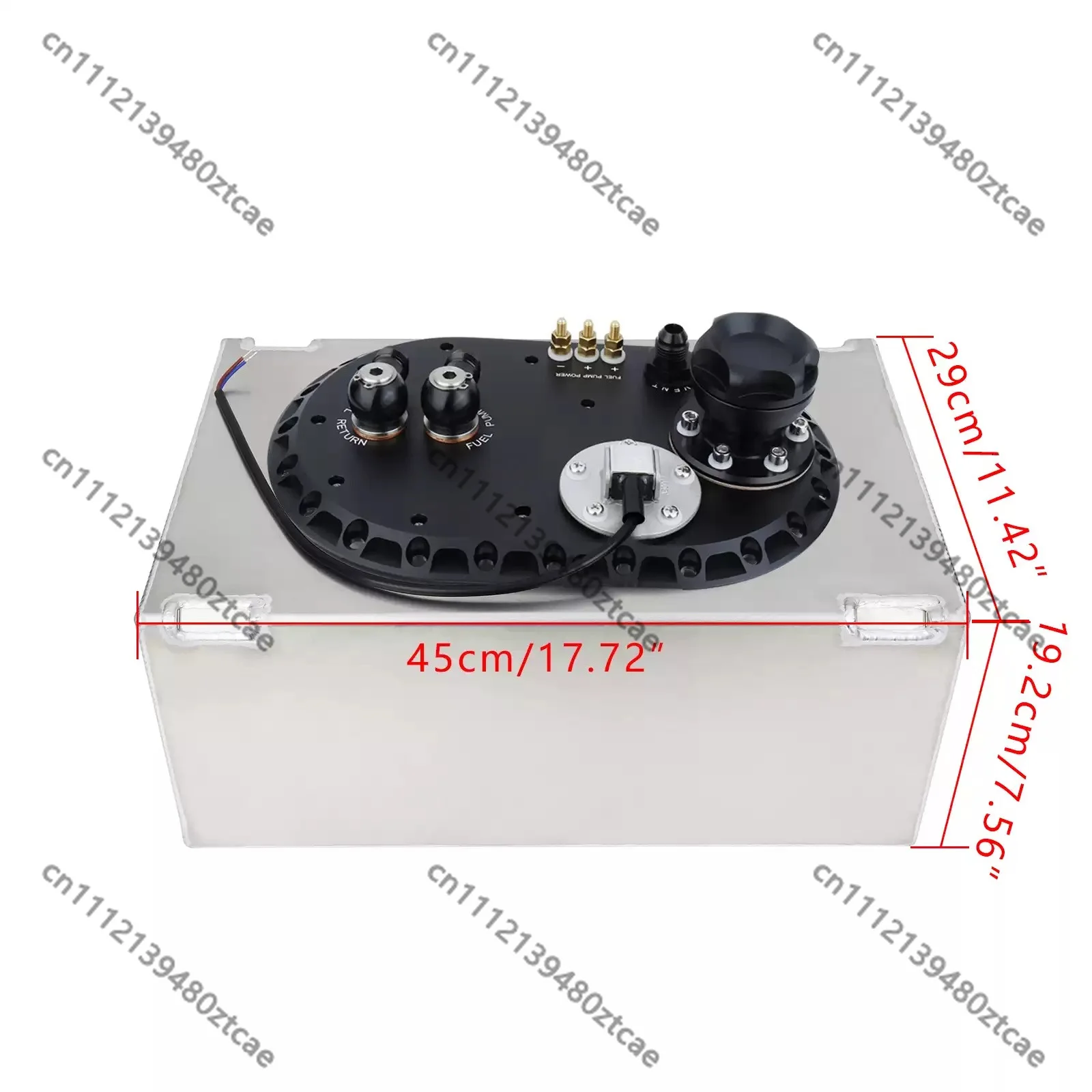 Aluminum Auxiliary Fuel Tank Spare Components For Racing Vehicle Fuel System Modification