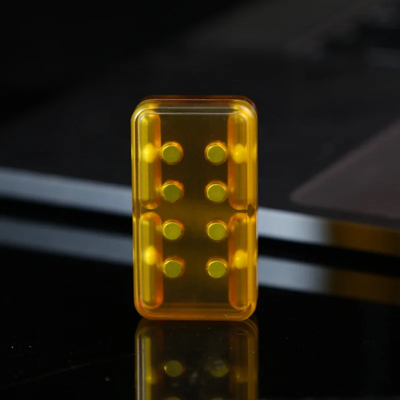 Mechaniczny suwak Magnetyczna płyta do pchania kart Fidget Coin EDC PEI Zabawka antystresowa łagodząca niepokój