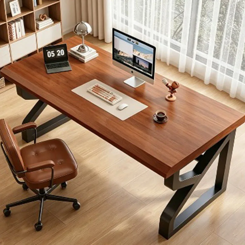 Wooden Big Size Office Desk Salon Events Room Decor Vintage Professional Office Desk Creative Meuble Bureau Postmodern Furniture