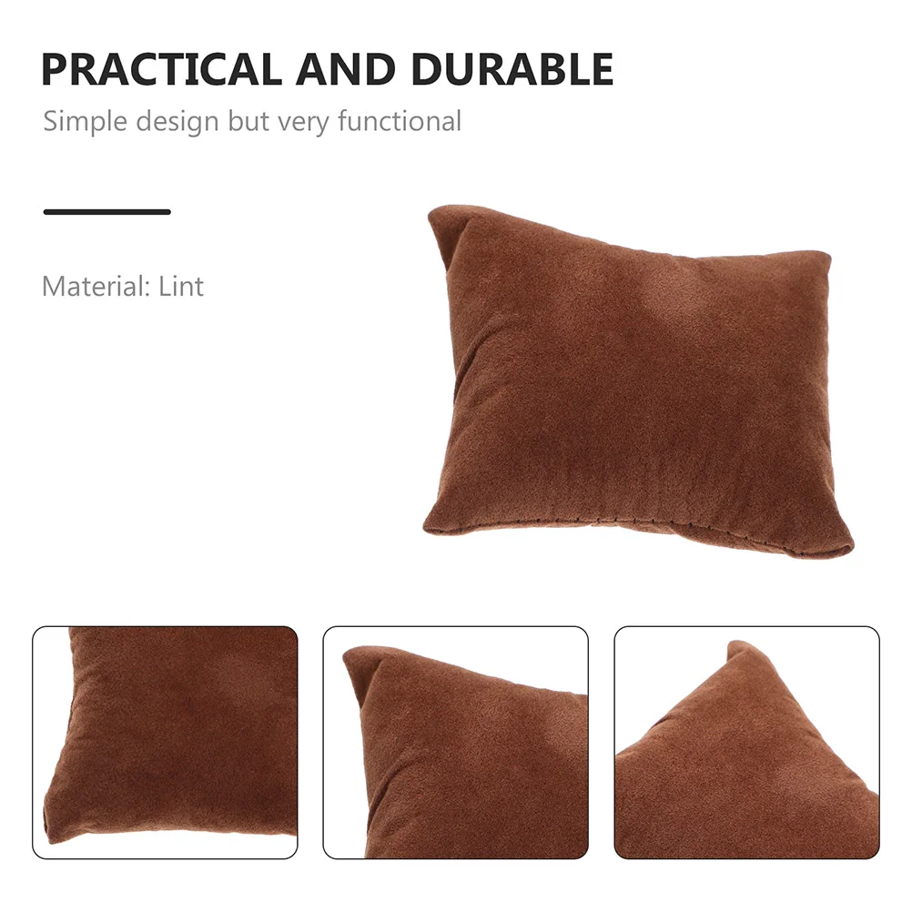 10pcs Watch Pillows Display Box Small Cushions Light Brown Flannel 7 5x8 5cm Watch Jewelry Holder Protective Soft Velvet Non