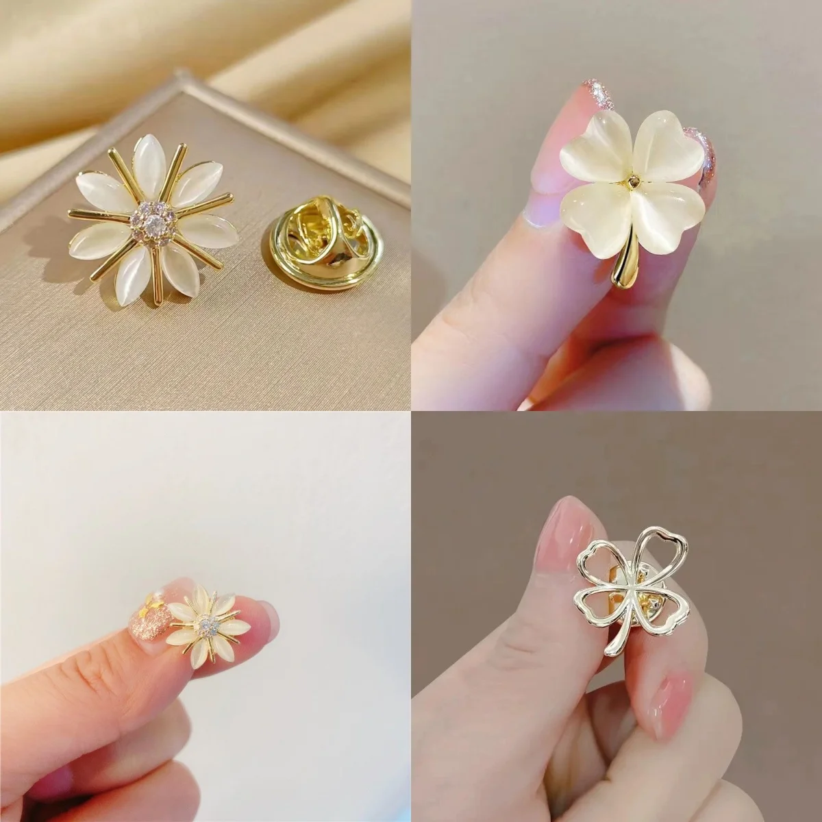 Fashion anti-exposure brooch neck artifact, invisible clothing fastener pin, stylish corsage, versatile fastening pin accessory