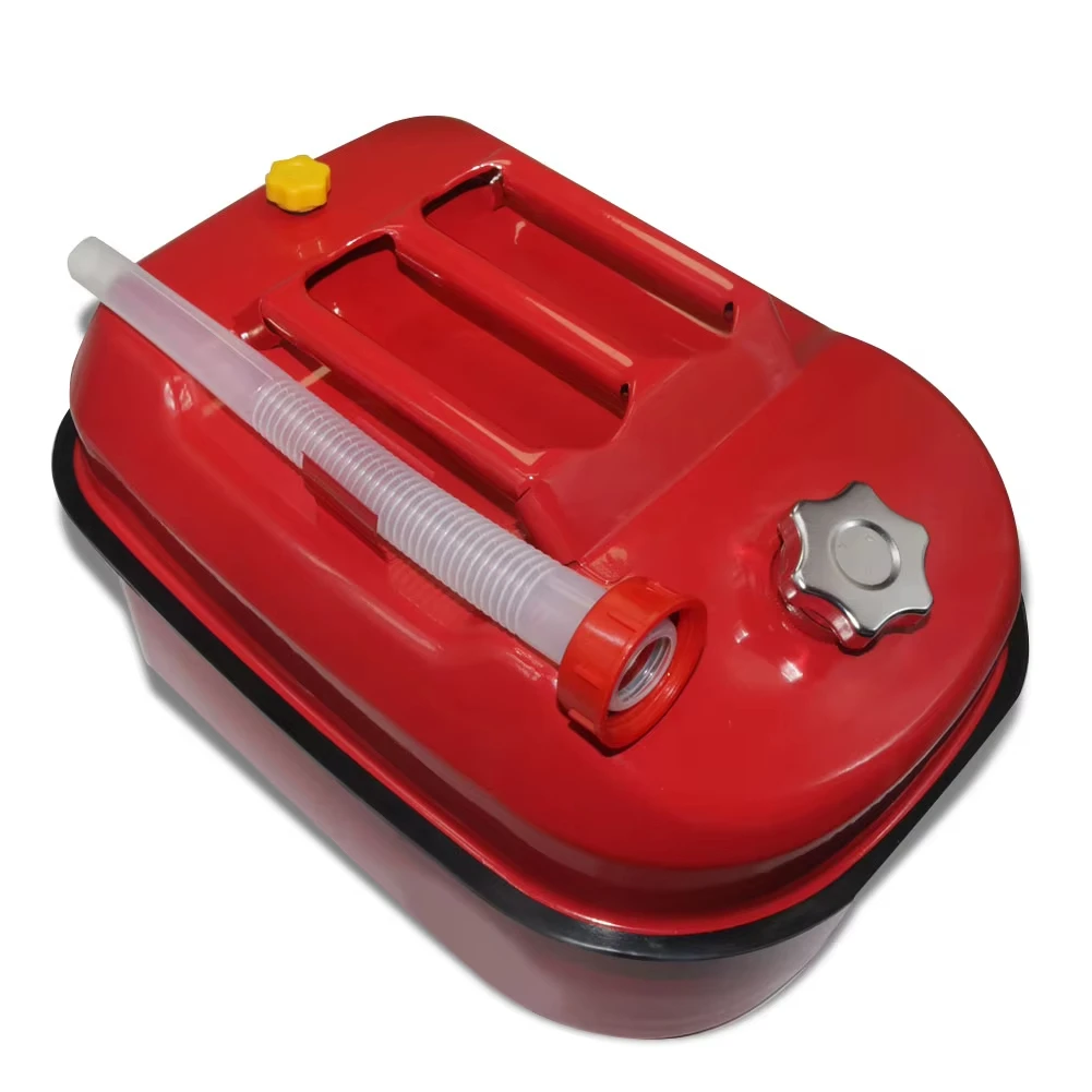 Thickened Horizontal tank 20 Liter Short Portable Pot Car Mounted Iron Fuel tank Car Motorcycle Storage Backup