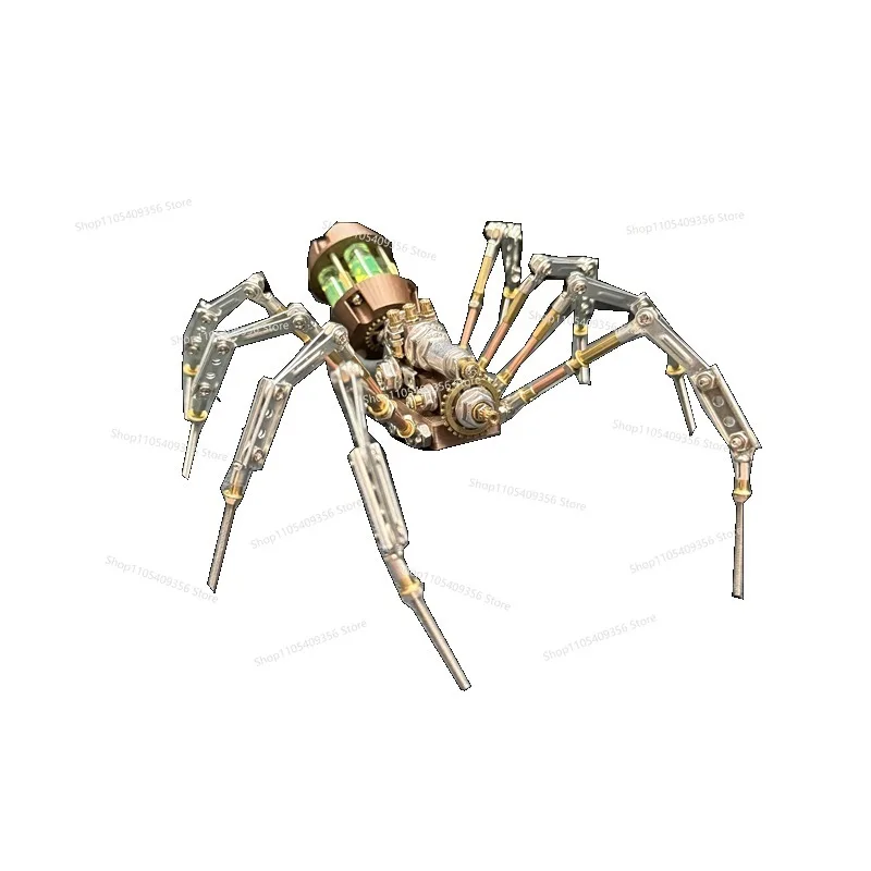 For Creative Handmade Personalized Holiday Gift Toys for Cyberpunk Mechanical Insects Metal Assembled Spider Models