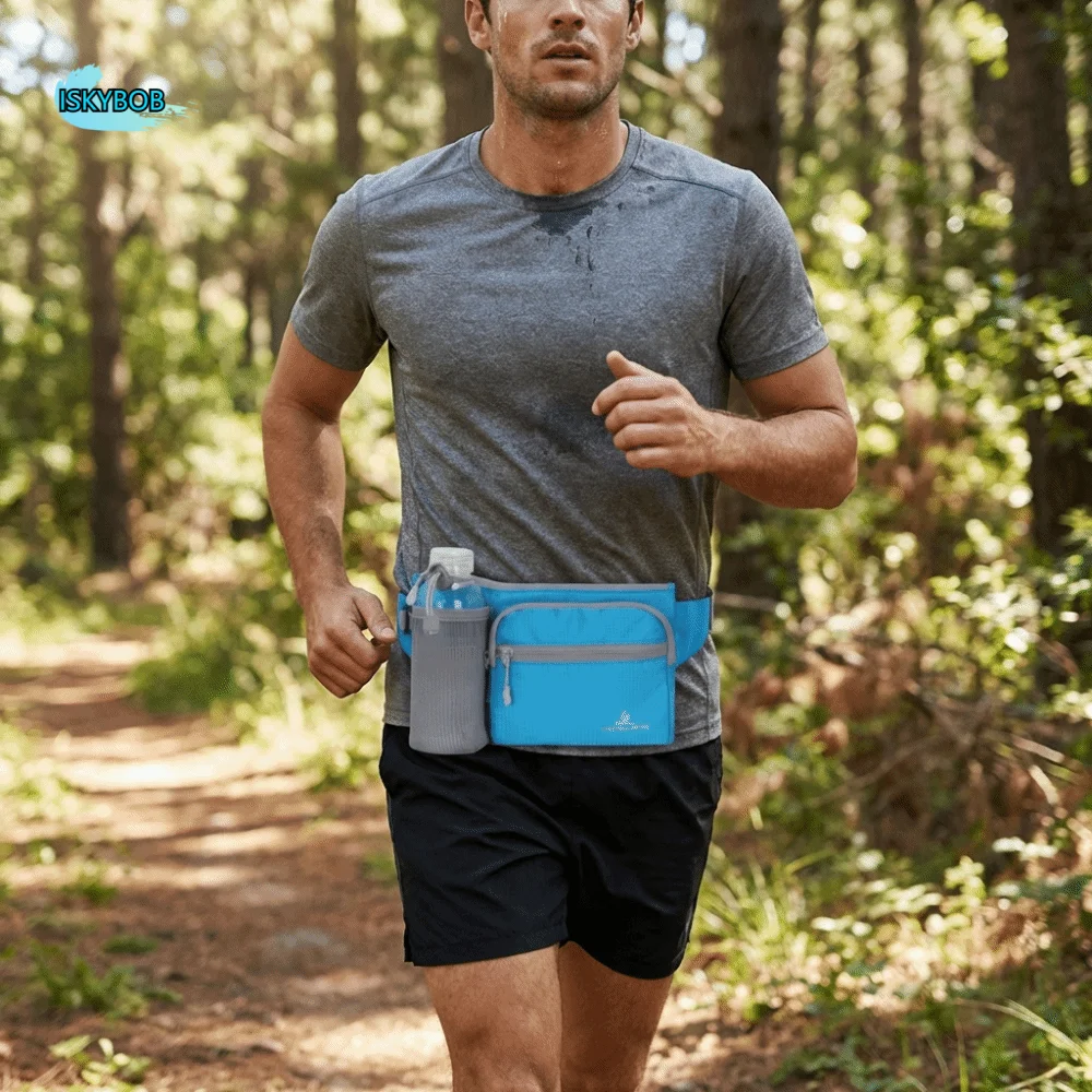 

Многофункциональная поясная сумка, легкая водонепроницаемая нагрудная сумка для телефона, невидимый дизайн, материал Оксфорд, сумка для бутылки с водой, для бега