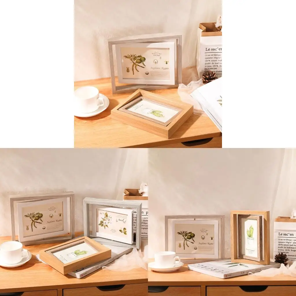  6 Inch Double Sided Swivels Photo Stand Rotating Frame Photo Frame With 360 Degree Rotation For Family Couple Photos