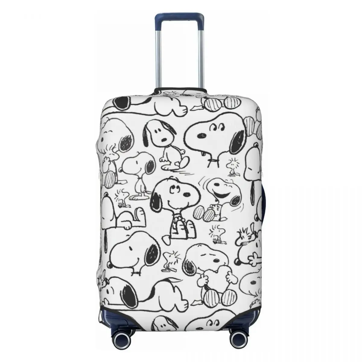 

Funny Snoopy Smile Pattern Luggage Cover Protector Elastic Beagle Dog Travel Suitcase Covers