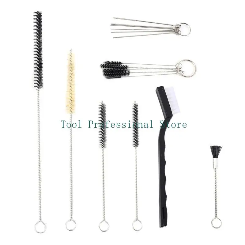 57QF Spray Cleaning Kit 17pcs/Set Air Brush Spray Guns Cleaning Kit for Effective Cleaning Accessories Repair Part Tool