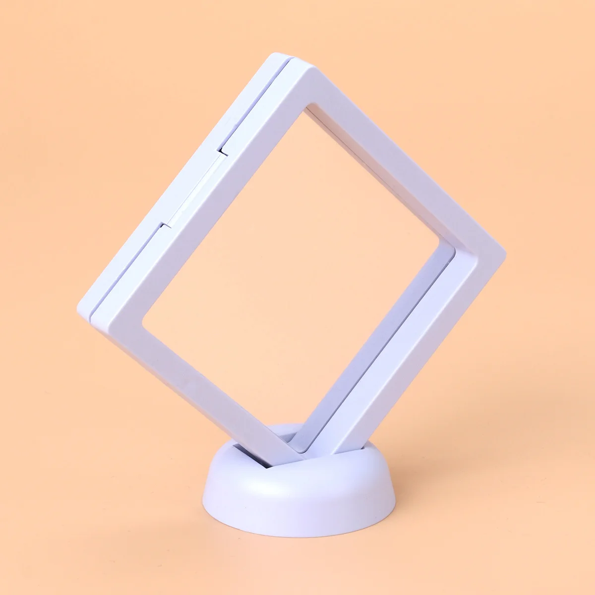 

3D плавающая рамка, коробка для теней, 9x9 см, прозрачная витрина для ювелирных изделий для медалей, монет, колец, серег, браслетов, подарков, домашнего делового шоу