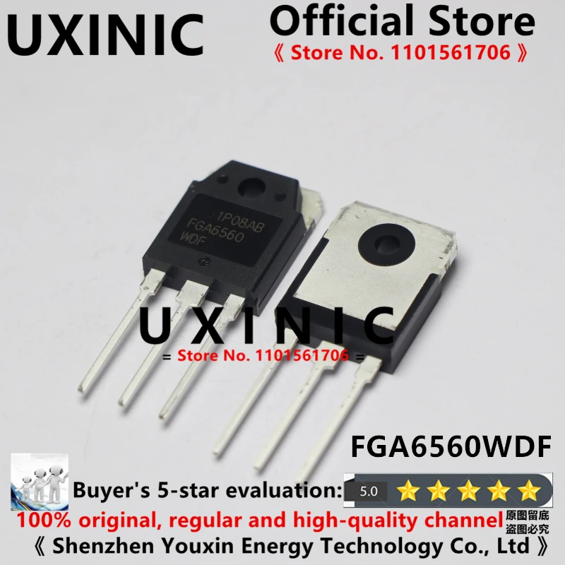 UXINIC 100% New Imported Original  FGA6560WDF FGA6560 TO-247 IGBT Triode 650V 60A Triode