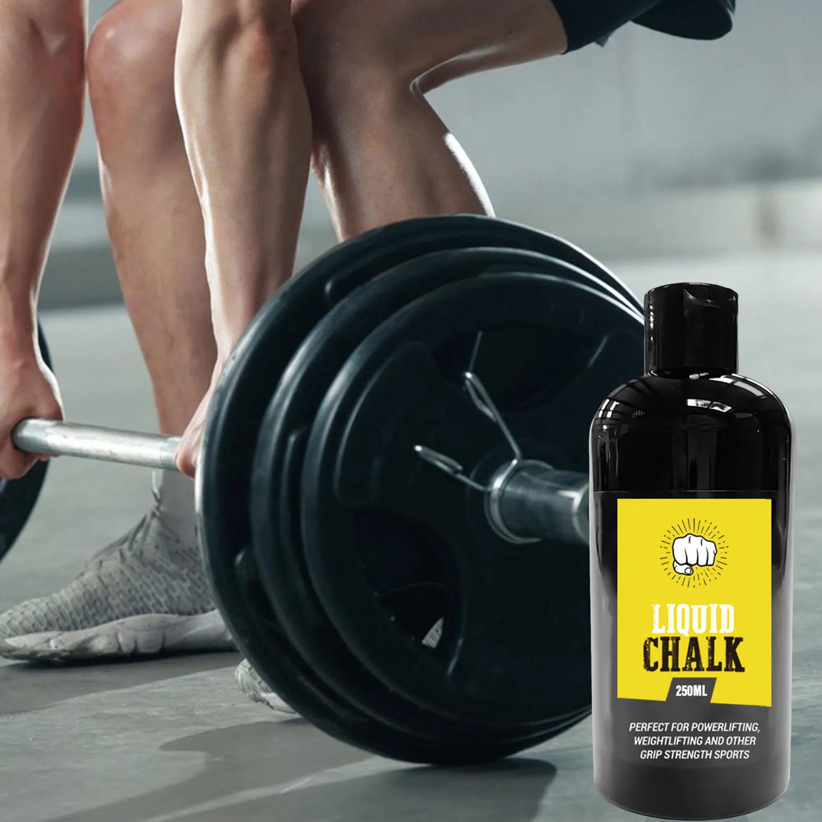 Bottiglia da viaggio senza disordine con impugnatura per sollevamento pesi per ginnastica, sollevamento pesi, arrampicata su roccia