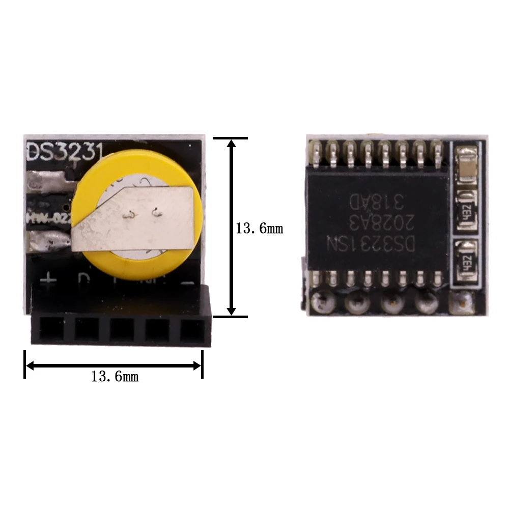 DS1302/DS1307/PCF8563/DS3231 AT24C32 I2C IIC Memory 3.3V-5V Real Time Precision RTC Clock I2C Module DS3231SN for Arduino