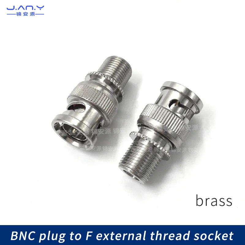 1 piece 75 Ohm  BNC Male Plug to F Female Jack Adapter RF Coaxial Connector BNC - F-Type Coupler Adapters for CCTV Camera