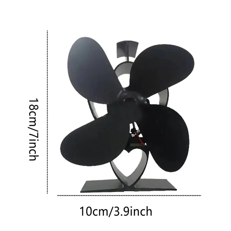 Y42A-вентилятор с тепловым питанием, неэлектрический тепловой вентилятор, вентилятор для камина, вентилятор для печи, циркуляционный вентилятор для теплого воздуха, тихий тепловой вентилятор