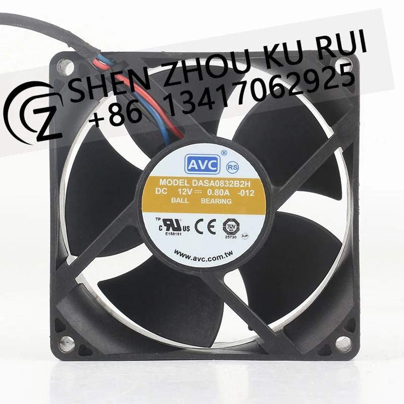 AVC 12V 0.80A 8032 80X80X32MM chassis Power server Double ball High air capacity DASA0832B2H Cooling fan