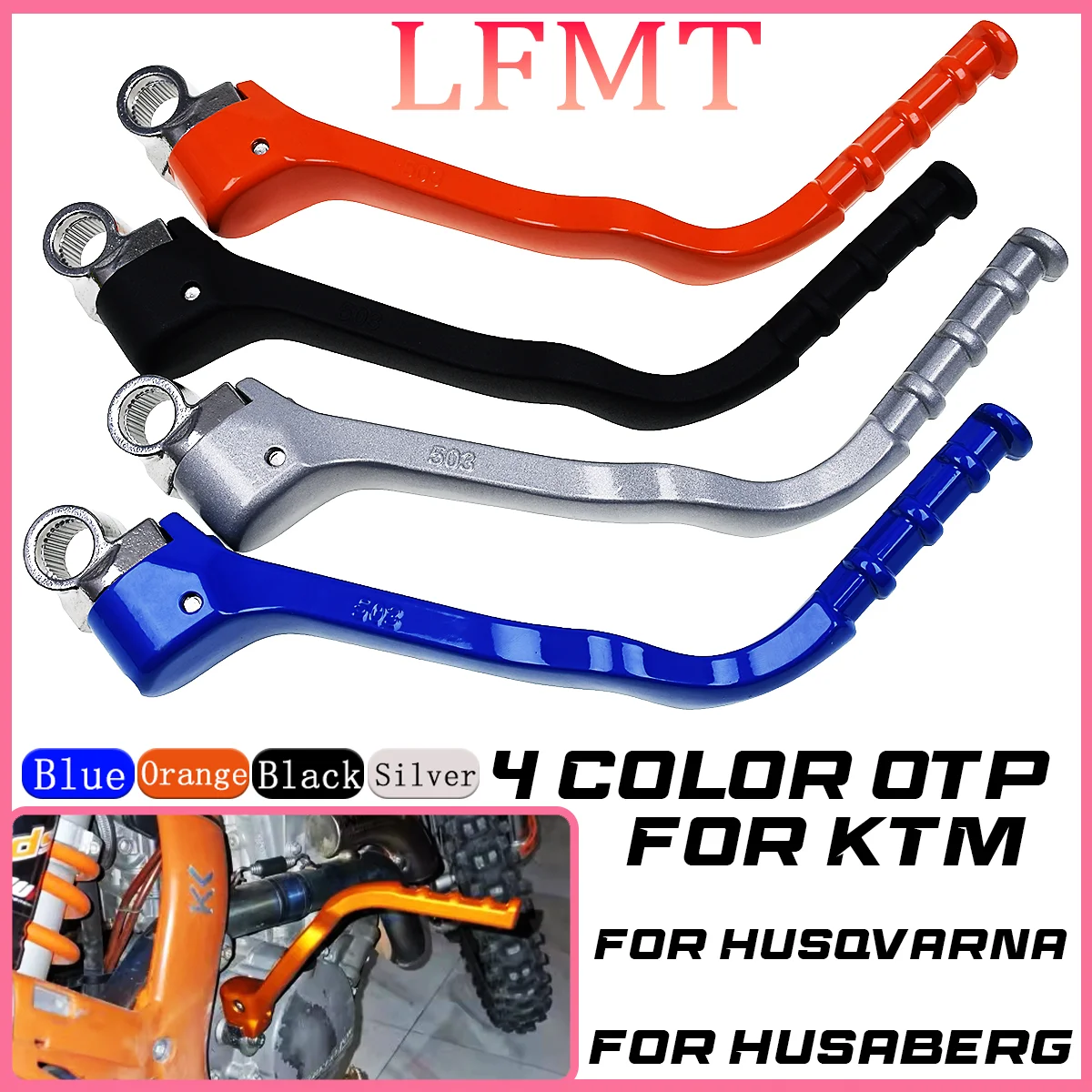 

7075 Aluminum Forged Kick Start Lever Pedal For KTM 125SX 150SX 150XC 200XCW Husqvarna TC125 TE125 2012 2013 2014 2015 2016