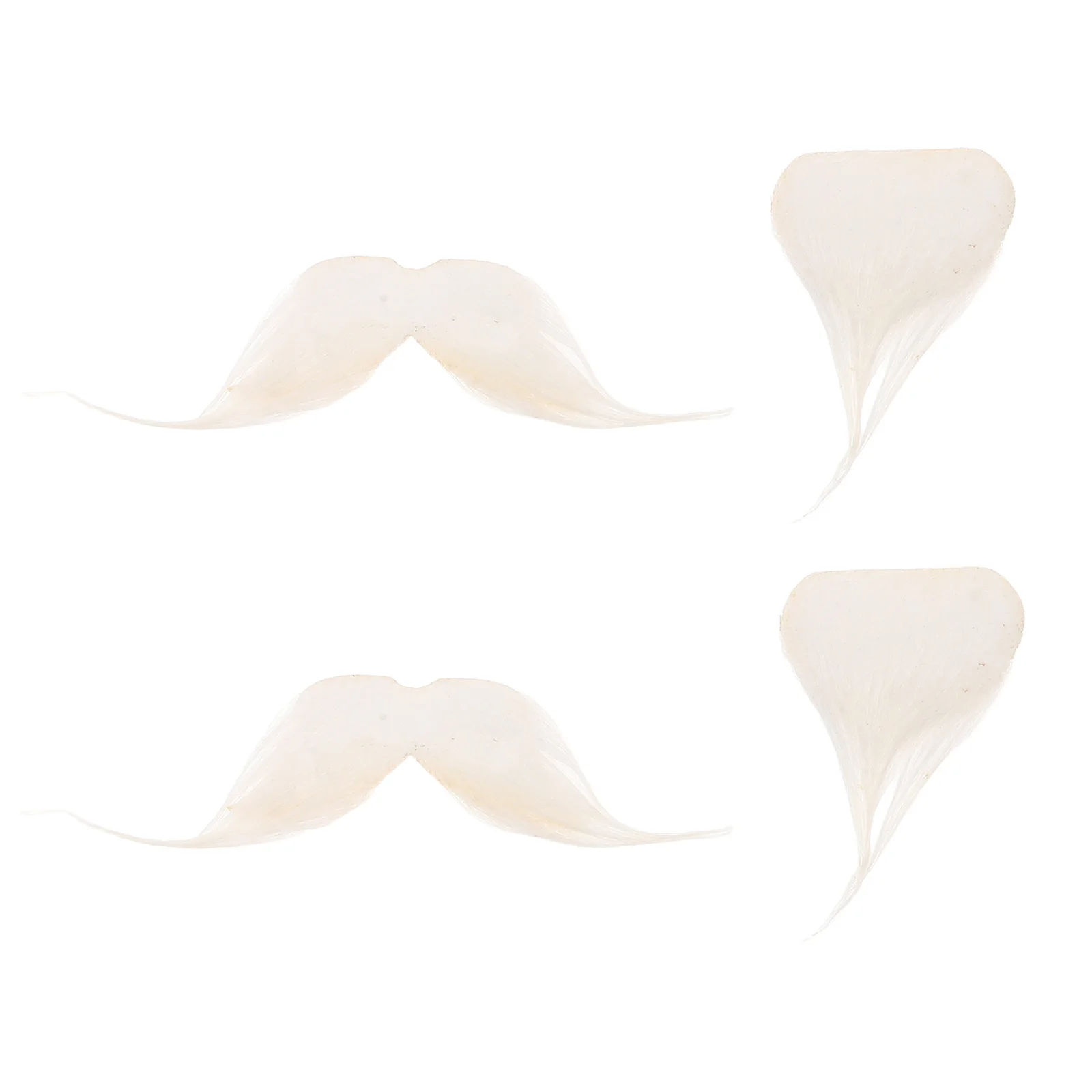 2 ensembles de fausses barbe blanche, Costume réaliste, cheveux du visage, accessoire de fête pour Halloween, noël, Cosplay, père noël, grand-père, Gnome