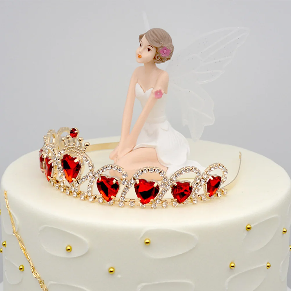 

Crown Accessory Cake Decor Crown Wedding Party Bridal Headdress Fashion Headwear Bride Hair Ornament Hair Styling Tool