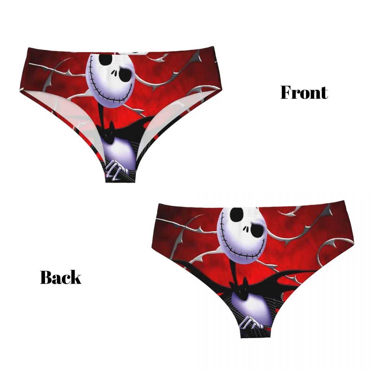 مخصص تيم بيرتون عيد الميلاد فيلم الرعب ملخصات الملابس الداخلية النسائية تمتد مريحة السراويل سراويل جاك سراويل موجزة