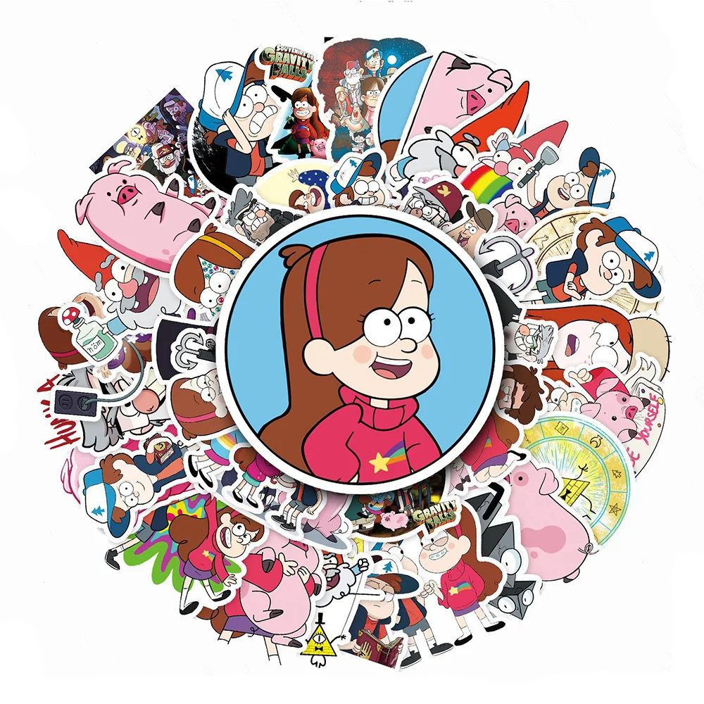 10/30/50pcs Disney Cartoon Gravity Falls Graffiti Stickers Decals Laptop Suitcase Phone Guitar Diary Decoration Sticker Kids Toy