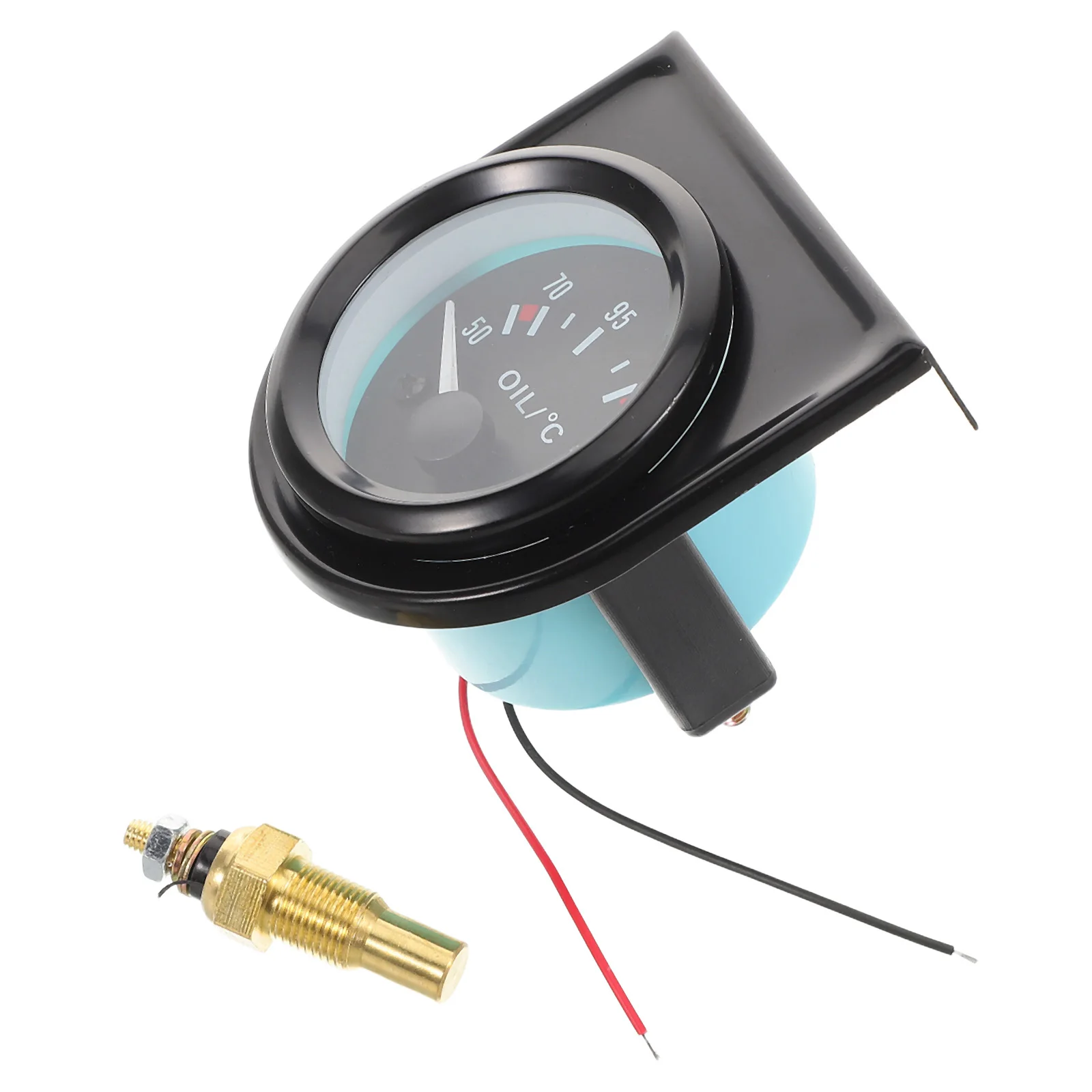 

12V Car Temperature Gauge 50-150C Black Analog Thermometer Automotive Motorcycle Hydraulic Liquid Temperature Gauge Temp Gauges