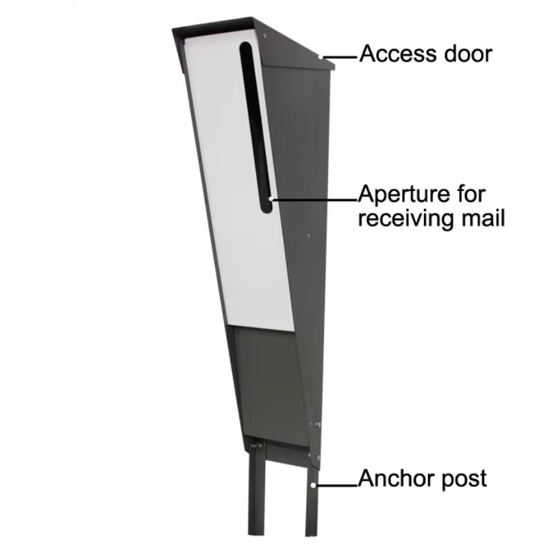 Modern freestanding mailbox/decorative mailbox Outdoor/apartment building mailbox