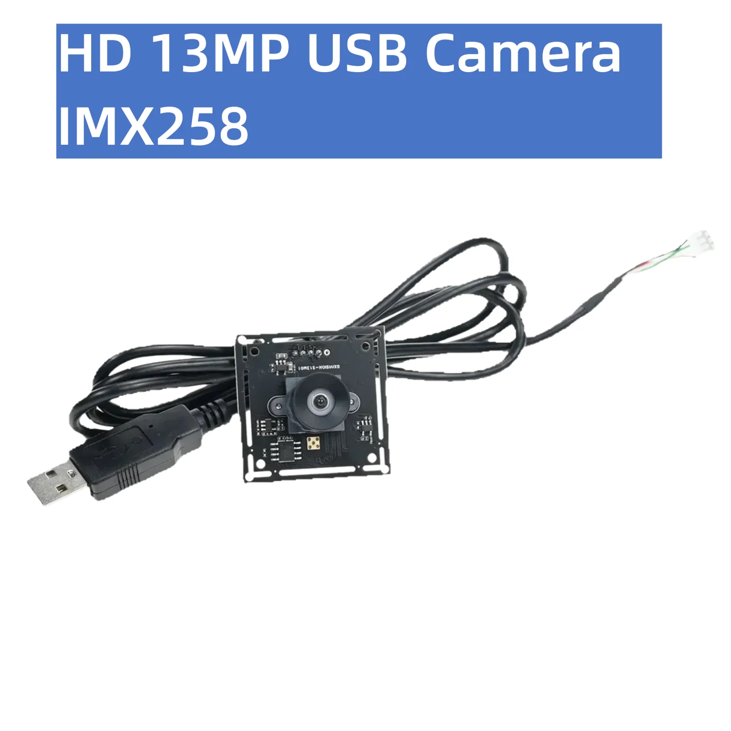 

HD 13MP USB Camera Module,IMX258,4208x3120,13 Megapxiels,Driver Free, Static Shooting, Machine Vision, Facial Recognition