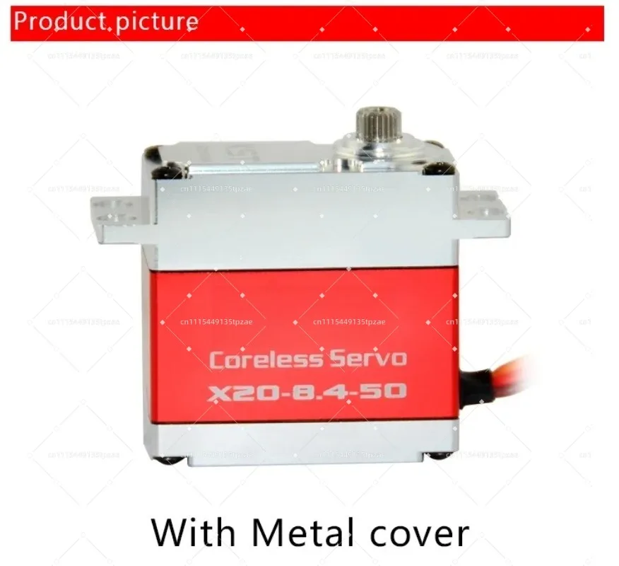 X20-8.4-50 High Torque Coreless Digital Steering Gear 38kg.cm@6.0V 42kg.cm@7.4V 45kg.cm@8.4V For Monster Truck Model Accessory