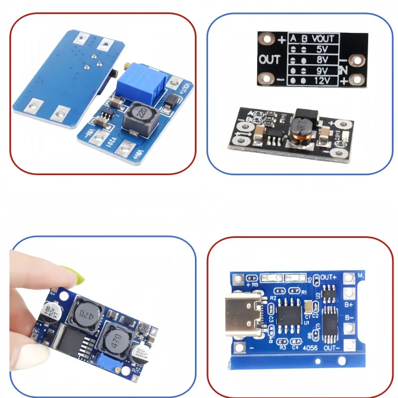 Image of MT3608 Boost, Mini 5V-12V Boost, XL6009 Boost Buck, TP4056 Typ-C Ladegerät, Power Management Kit, Einzelkauf