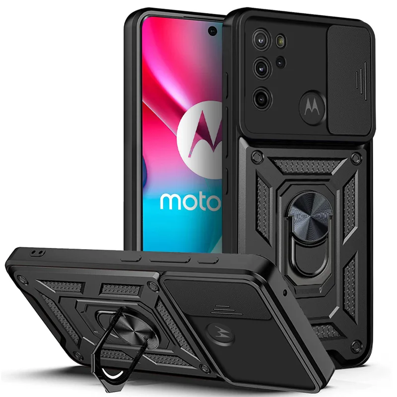 For Motorola Mote G60 G53 G10 G20 G30 Case Slide Camera Shockproof Armor For Moto G50 G51 G52 G71 G73 G13G100 G200 Protect Cover