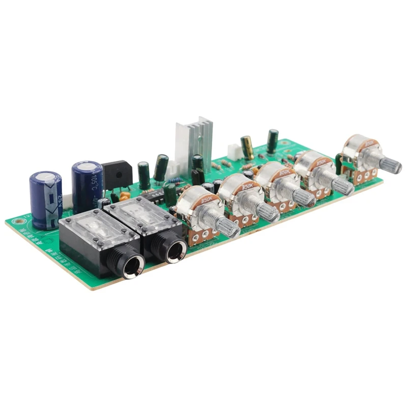 Digital Microphone Amplifier Tone Board PT2399 Karaoke Reverb Preamplifier Board Dual AC12-15V-A22U view 6