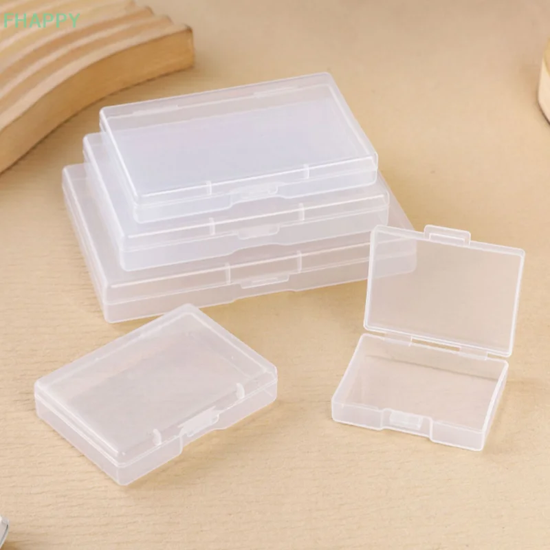 Poker Card Storage Box Multiple Sizes Rectangular PP Plastic Box Fish Hook Packaging Box Earplug Accessory Cosmetics Storage Box