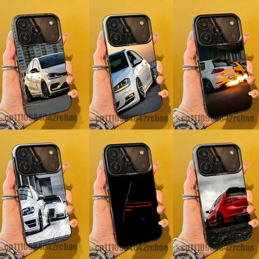 

For Sport Car G-Golf G-GTI Phone Case iPhone 14,16,12,15,13,17,11,E,Pro,Max,Plus,Air,Mini Black Soft Cover