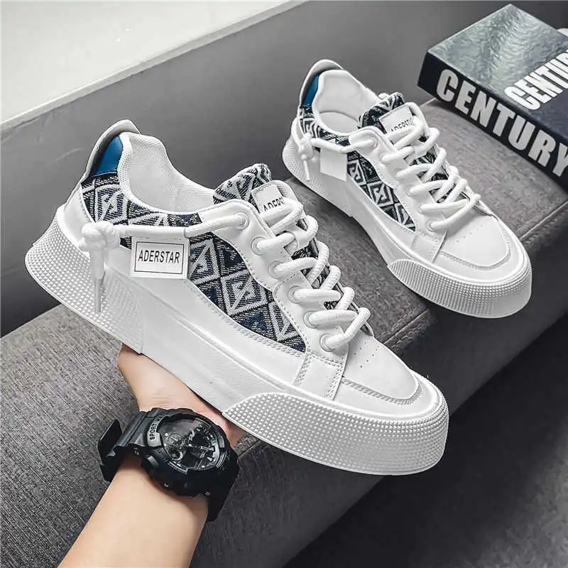 

Мужские туфли на толстом каблуке из экокожи для выпускного вечера, мужские туфли для торжественных мероприятий, мужские кроссовки для спортзала, новейшие спортивные кроссовки Tenia Tenni Cuddly