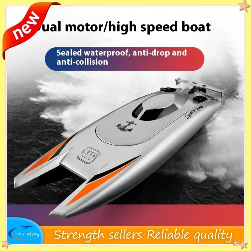 High Speed Remote Control Yacht 805 Upgraded Version 2.4G Large Capacity Battery Long Range 30km/h Outdoor Water Toy Boat Model