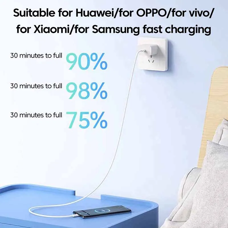 Cable de carga súper rápida tipo C para teléfono móvil, Cable de datos USB tipo C para Xiaomi, Samsung, Huawei P60, P50, iPhone 15 Pro, 10A, 120W - imagen 4