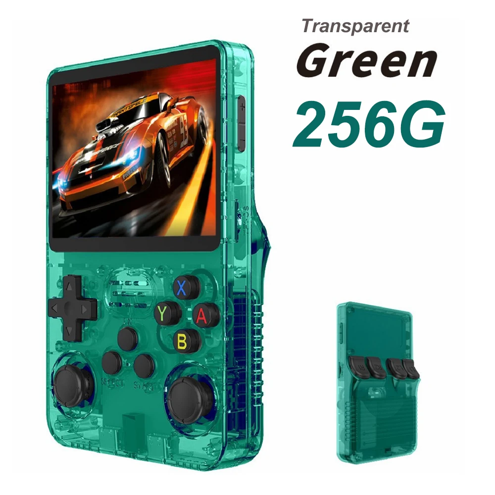 BOYHOM 256G/128G/64G R36S ARKOS 2.0 Retro Handheld Game Console 3.5 ''IPS scherm, draagbare Pocket Game Player voor kinderen gift